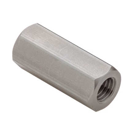 Ampg Coupling Nut Reducer, 3/8"-16 and 3/4"-10, Stainless Steel, Grade 18-8, Plain, 1-1/2 in Lg NUT60138X34