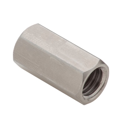 Ampg Coupling Nut Reducer, 5/16"-18 and 1/2"-13, Stainless Steel, Grade 18-8, Plain, 1-1/4 in Lg NUT60151X12