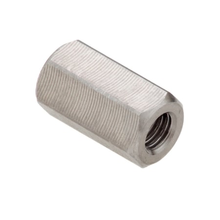 Ampg Coupling Nut, M3, 18-8 Stainless Steel, Not Graded, Plain, 9 mm Lg, 5 mm Hex Wd NUT651M3X0.5