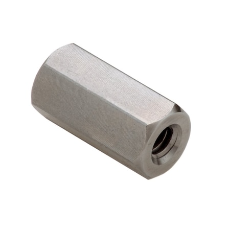 Ampg Coupling Nut, #10-24, 316 Stainless Steel, Not Graded, Plain, 3/4 in Lg, 3/8 in Hex Wd NUT6521024