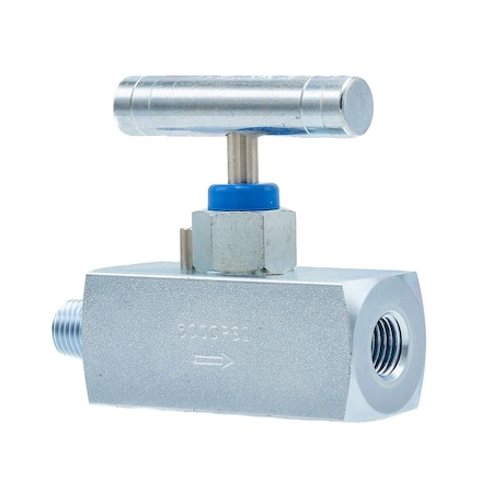 Pic Gauges Needle Valve, 1/4"MxF, CS, Large Body NVL-CS-1/4-GS180-MXF