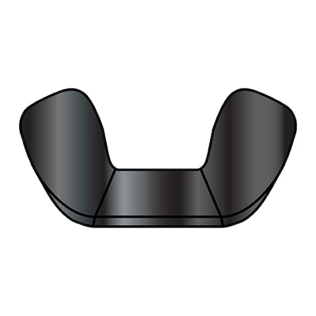 Zoro Select Wing Nut, 3/8"-16, Steel, 0.79 in Ht, 1.44 in Max Wing Span, 1000 PK 37NWCB