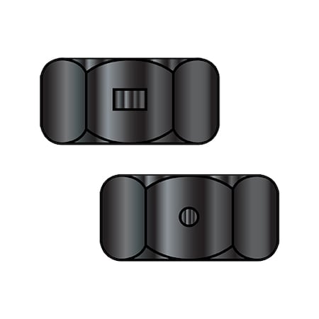 Zoro Select Lock Nut, 3/8"-16, Steel, Wax, 1000 PK 37NYB