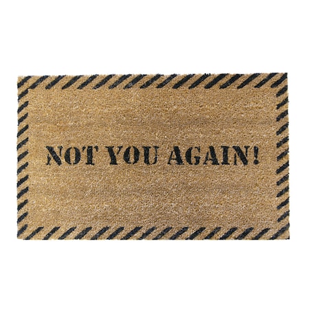 Rubber-Cal "Not You Again" Unwelcome Mat, 18 x 30-Inch 10-106-058