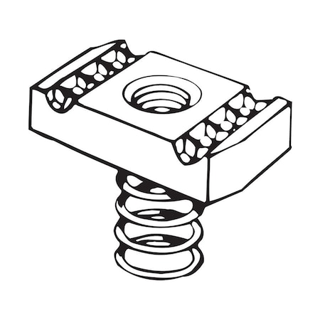 Flex-Strut Channel Nut, Regular Spring, 1/2" FS-1/2RS E/G