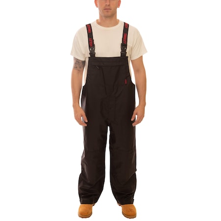 Tingley Overall, Breathable Waterproof, XL, Black, 6 oz./yd2 Polyurethane on 300D Polyester, 31" Inseam, Black O24113