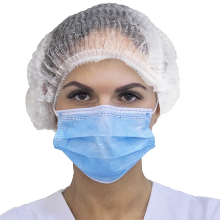 Lighthouse Bouffant Cap 28 in, White, PK2000 OBCP897228W