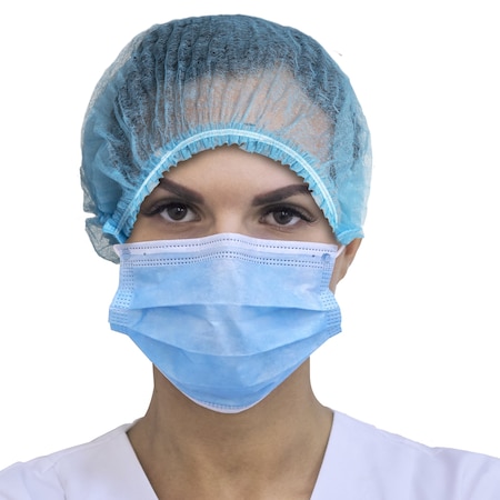 Lighthouse Bouffant Cap 24 in, Blue, PK2000 OBCP89724B