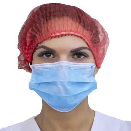 Lighthouse Bouffant Cap 24 in, Red, PK2000 OBCP89724R