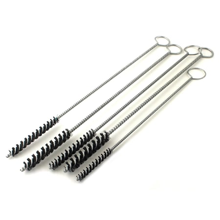 Brush Research OGK- 5 Piece Nylon Twisted Wire Oil Line/Gallery Tube Brush Kit With Ring Handles OGK
