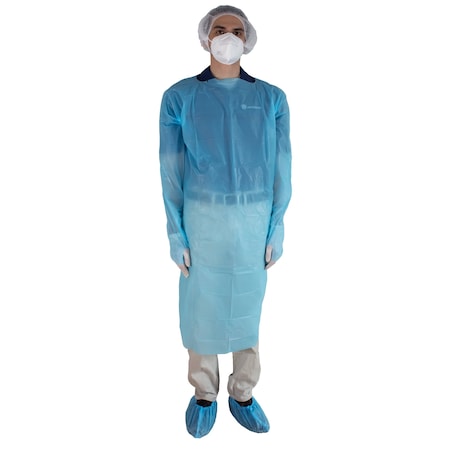 Lighthouse CPE Isolation Gown, 1XL, Blue, PK100 OGRB89755U