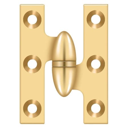 Deltana Lifetime Brass Door and Butt Hinge OK2015CR003-R