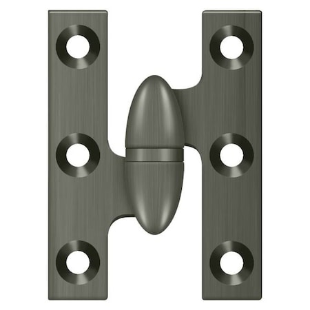 Deltana Antique Nickel Door and Butt Hinge OK2015U15A-L