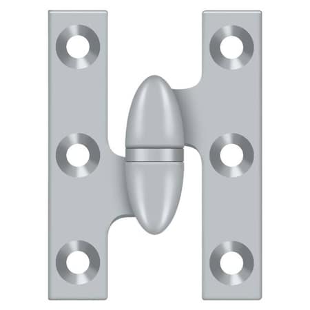 Deltana Satin Chrome Knuckle Hinge, Holes per Leaf: 3 OK2015U26D-L
