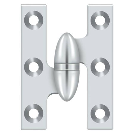 Deltana Bright Chrome Hinge, Holes per Leaf: 3 OK2015U26-L