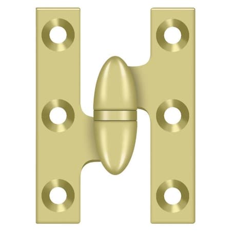 Deltana Bright Brass Door and Butt Hinge OK2015U3-L