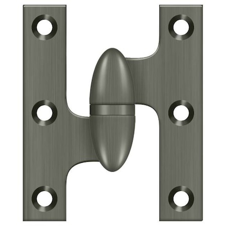 Deltana Antique Nickel Knuckle Hinge OK2520U15A-L