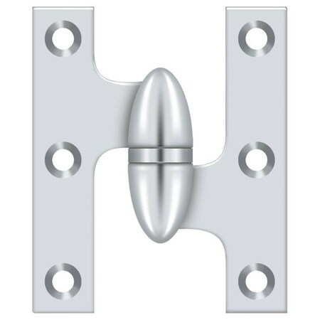 Deltana Bright Chrome Door and Butt Hinge OK2520U26-R