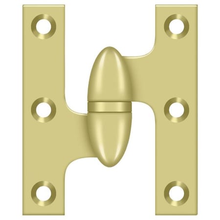 Deltana Bright Brass Knuckle Hinge OK2520U3-L