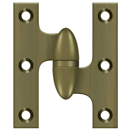 Deltana Antique Brass Knuckle Hinge OK2520U5-R