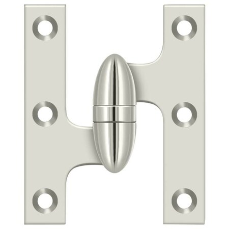 Deltana Bright Nickel Door and Butt Hinge OK3025B14-L