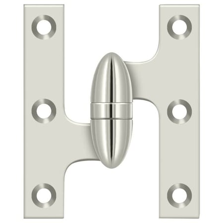 Deltana Bright Nickel Door and Butt Hinge OK5032B14-L
