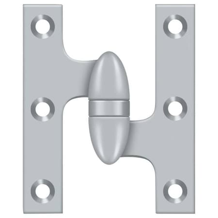 Deltana Satin Chrome Door and Butt Hinge OK5032B26D-R
