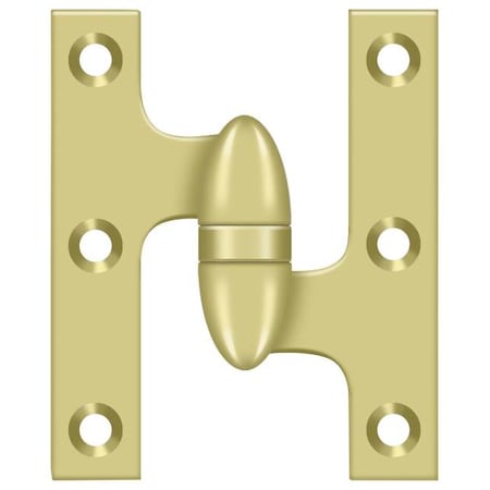Deltana Bright Brass Knuckle Hinge OK5032B3-R