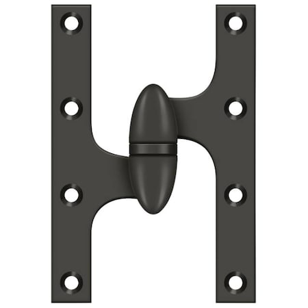 Deltana Oil Rubbed Bronze Door and Butt Hinge OK6040B10B-L