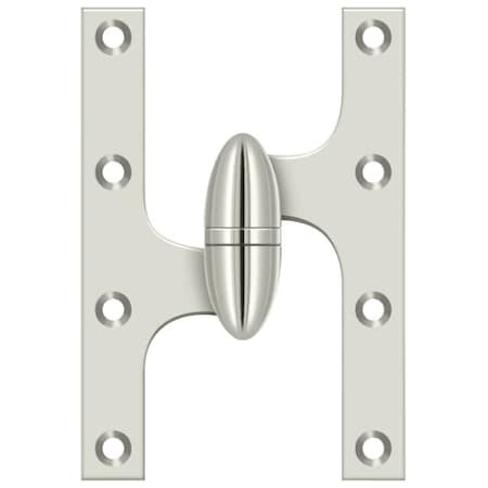 Deltana Bright Nickel Door and Butt Hinge OK6040B14-L