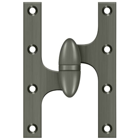 Deltana Antique Nickel Door and Butt Hinge OK6040B15A-L