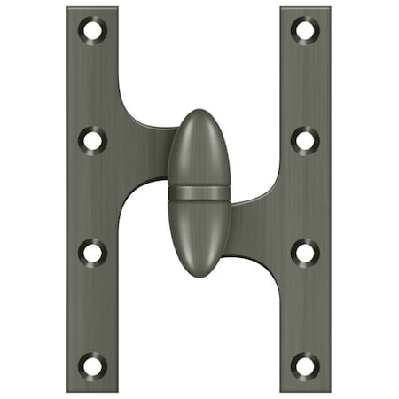 Deltana Antique Nickel Door and Butt Hinge OK6040B15A-R