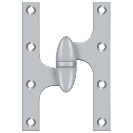 Deltana Satin Chrome Door and Butt Hinge OK6040B26D-L