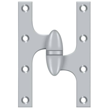 Deltana Satin Chrome Door and Butt Hinge OK6040B26D-R