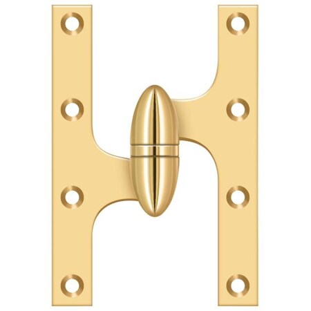 Deltana Lifetime Brass Door and Butt Hinge OK6040BCR003-L