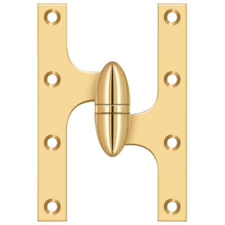 Deltana Lifetime Brass Door and Butt Hinge OK6040BCR003-R