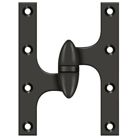 Deltana Oil Rubbed Bronze Door and Butt Hinge OK6045B10B-L