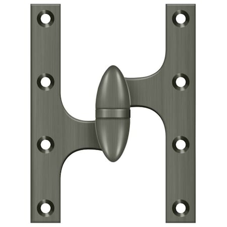 Deltana Antique Nickel Door and Butt Hinge OK6045B15A-L