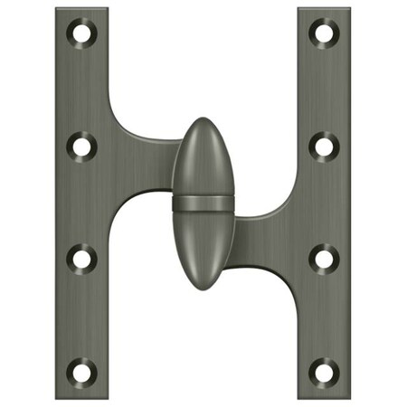 Deltana Antique Nickel Door and Butt Hinge OK6045B15A-R