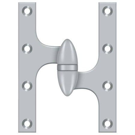 Deltana Satin Chrome Door and Butt Hinge OK6045B26D-R