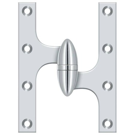 Deltana Bright Chrome Door and Butt Hinge OK6045B26-R