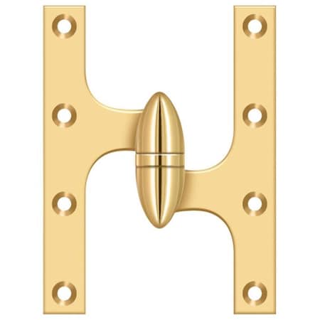 Deltana Lifetime Brass Door and Butt Hinge OK6045BCR003-R