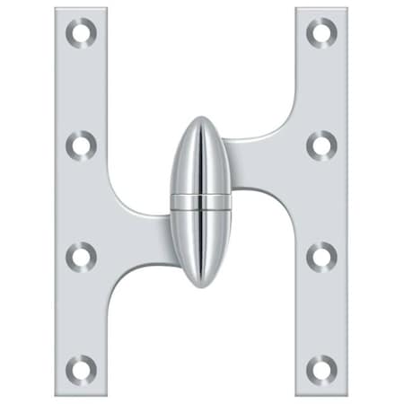 Deltana Bright Chrome Door and Butt Hinge OK6050B26-L