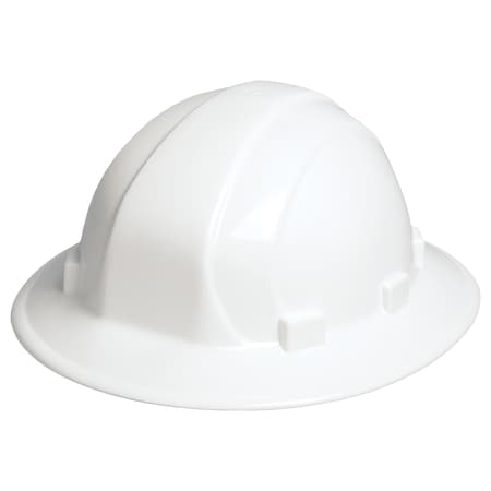 Deltaplus Hard Hat, Omega II, Polyethylene, 6 Point Ratchet, Type 1, Class E, White WEL19911WH