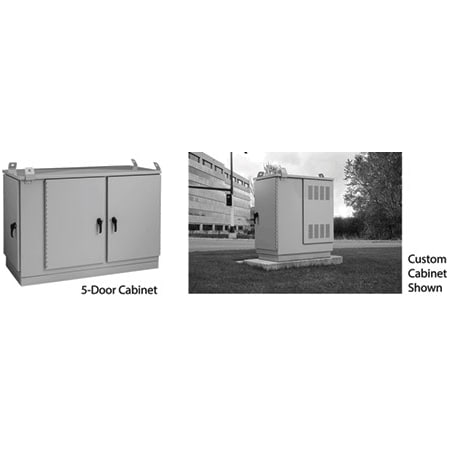 Nvent Hoffman OPAL Pad-Mount DSL Cabinet, 48.50x73.54x30.00, Lt Gray, Aluminum T507030PM5