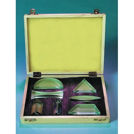 United Scientific Prism And Lens Set Of 7, Acrylic OPSETP3