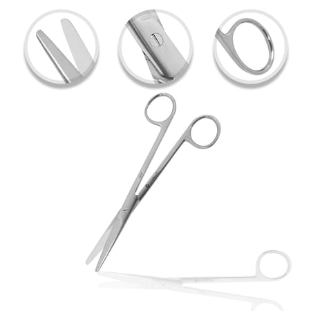 Cynamed OR Grade Mayo Scissors, 6.75", STR CYZR-0445
