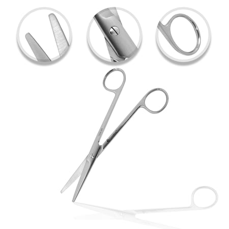 Cynamed OR Grade Mayo Scissors, 6.75", STR, Serr CYZR-0446