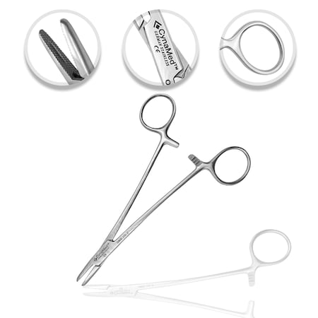 Cynamed O.R. Grade Mayo Hegar Needle Holder 6" CYZR-0491