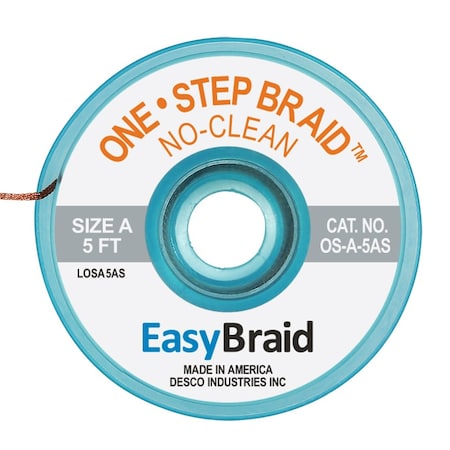 Easybraid DESOLDERING BRAID, ONE STEP, .025", PK25 OS-A-5AS